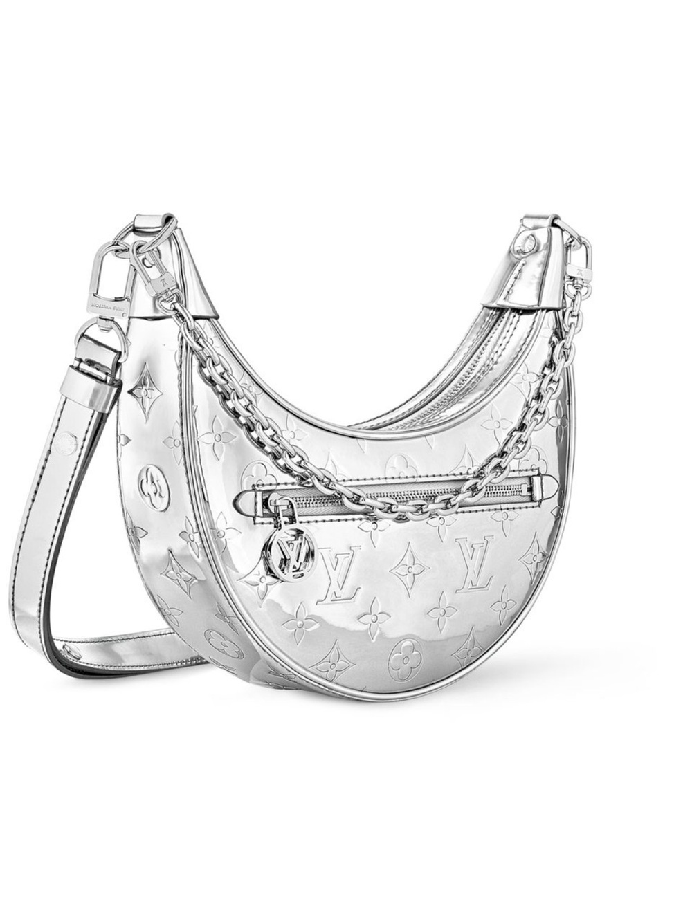NEW Louis Vuitton Metallic Silver Ski Collection Loop Bag *Limited Edition*